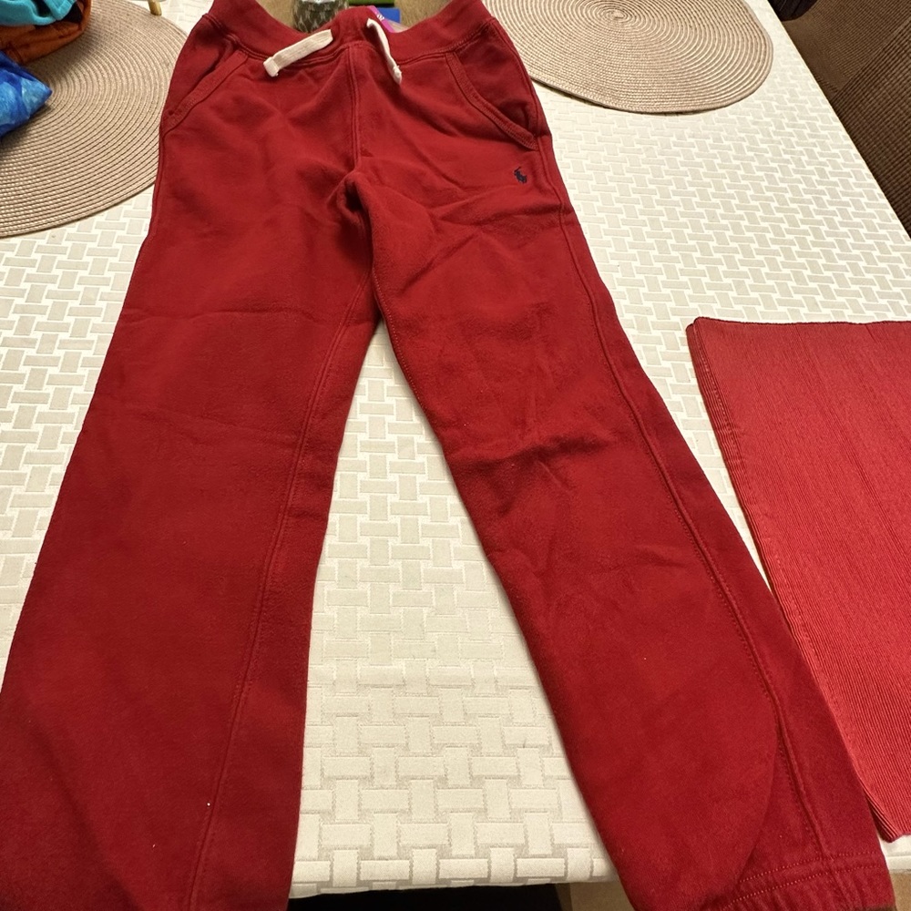 Polo Ralph Lauren red sweatpants for boy’s, size is small